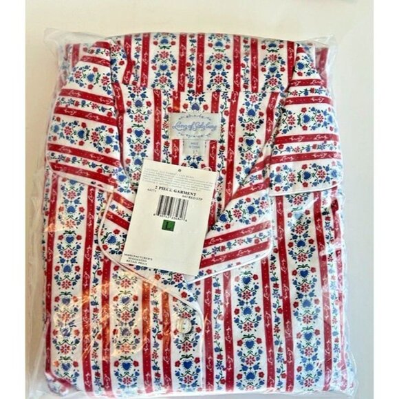 Lanz of Salzburg Other - Brand New Womans Large LANZ OF SALZBURG Floral Heart Cottage Core Flannel PJ Set
